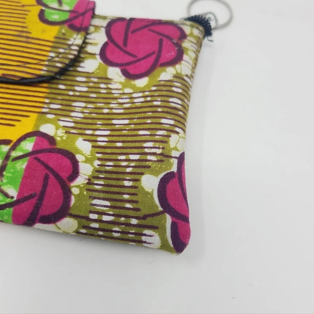 Unbranded | Women's Colorful Ankara Patterned Clutch Wristlet Or Keychain (OS)